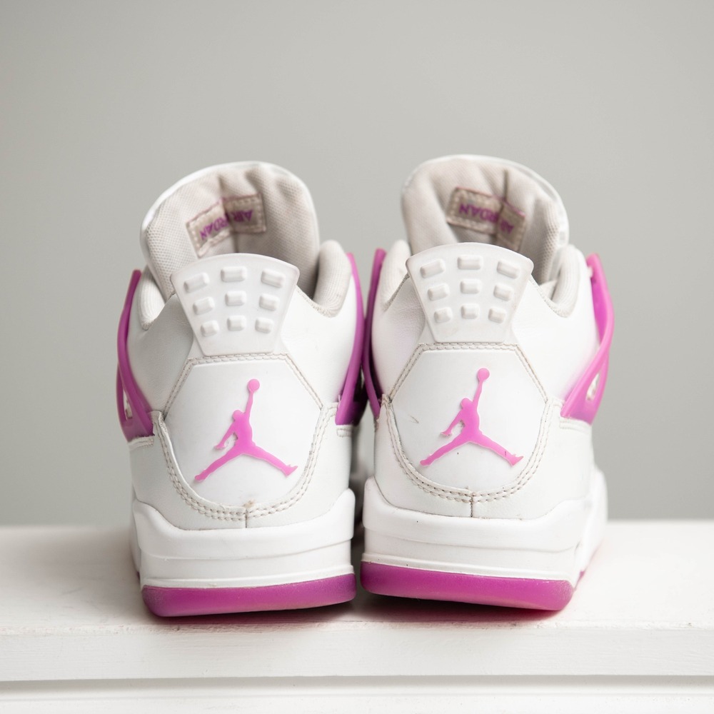 Air Jordan 4 Retro Hyper Violet Pearl Shimmer Kids 4.5 / W6 Retro Cute Jordans - Picture 5 of 8